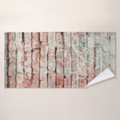 Arrière - plan de texture de mur de brique rouge v (Serviette de bain)