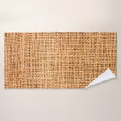 arrière - plan de tissu de burlap Brown ou tissu d (Serviette de bain)