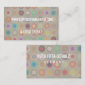 Arrière - plan de transparence des Cartes de visit (Devant / Derrière)