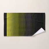Arrière - plan demi-ton de Polka noir jaune (Serviette à main)