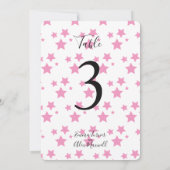 Arrière - plan des étoiles roses | Cartes de numér (Dos)