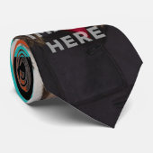 Arrière - plan drôle de noir de cravate de photo (Roulé)