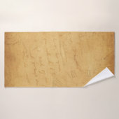 Arrière - plan écriture de fleurs d'image (Serviette de bain)
