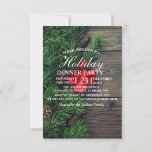 arrière - plan en bois sur invitation de noël