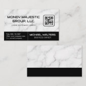 Arrière - plan en marbre | Carte de visite de code (Devant / Derrière)