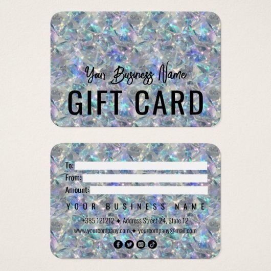 Arrière - plan en pierre optique holographique (Devant & derrière)