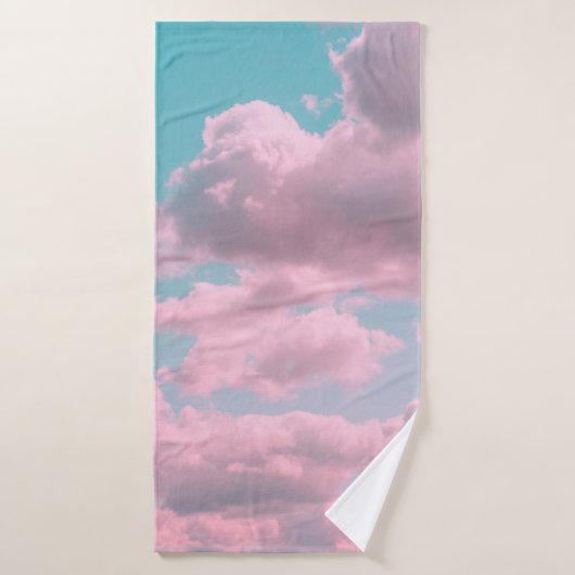 Arrière - plan esthétique avec beau ciel turquoise (Serviette de bain)