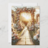 Arrière - plan Faire-part de mariage d'arche flora (Dos)