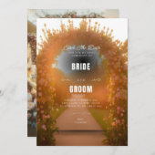 Arrière - plan Faire-part de mariage d'arche flora (Devant / Derrière)