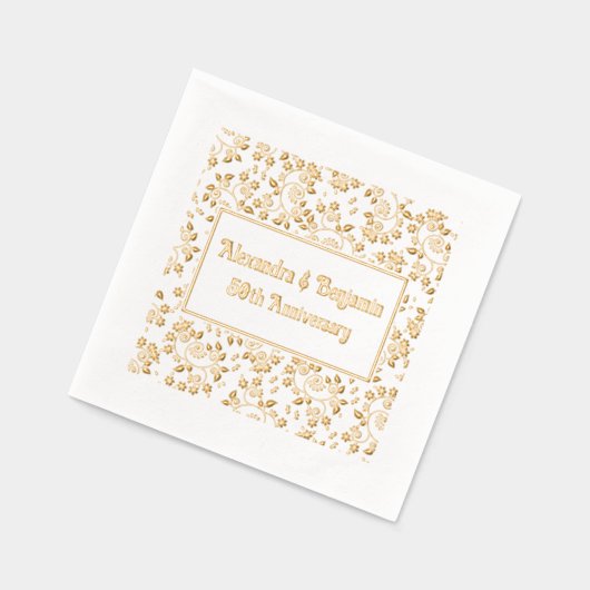 Arrière-plan floral pour toutes occasions - 50e an (Gauche)