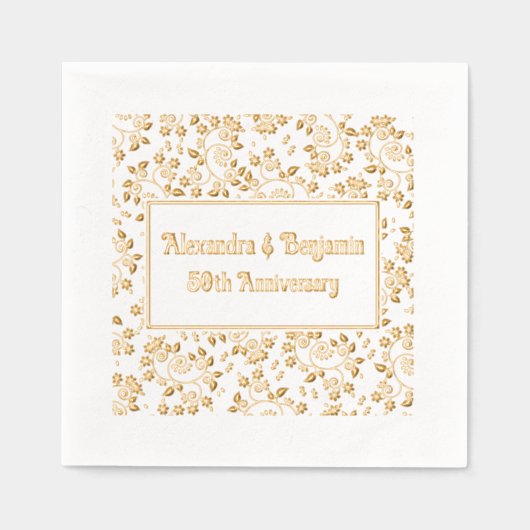 Arrière-plan floral pour toutes occasions - 50e an (Recto)