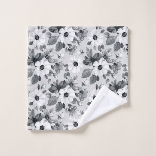 Arrière - plan floral sans couture avec un beau fl (Gant de toilette)