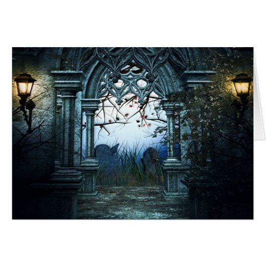 Arrière - plan foncé de cimetière (Devant horizontal)