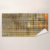 Arrière-plan géométrique coloré Art abstrait (Serviette de bain)