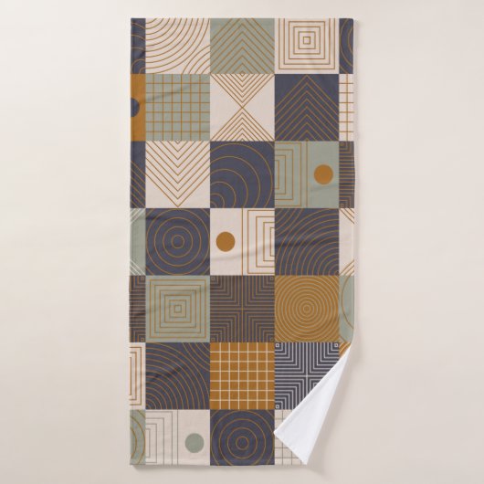 Arrière - plan géométrique murale. Style moderne v (Serviette de bain)