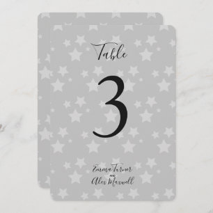 Arrière - plan Gris étoiles Cartes de numéro de