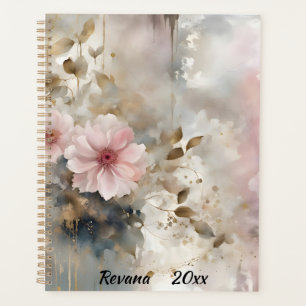 Arrière - plan gris rose et or Wabi-Sabi
