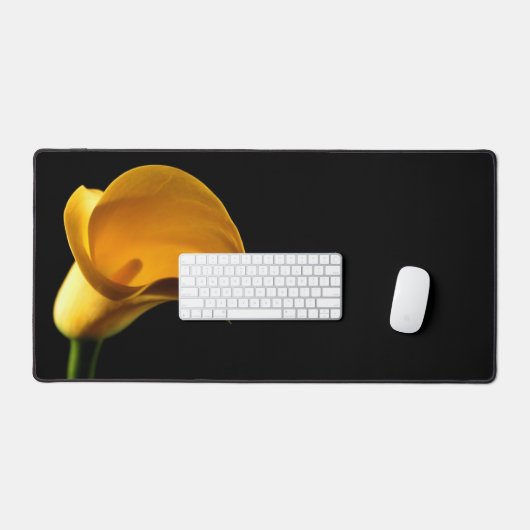 Arrière - plan jaune Lilly noir (Clavier et souris)