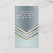 Arrière - plan métallique | Carte de visite de for (Dos)