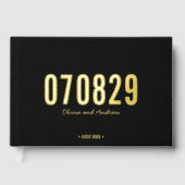 Arrière - plan modifiable Couleur Date Bold Mariag (Recto)