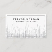 Arrière - plan municipal | Carte de visite vert à  (Devant)