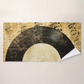 arrière - plan musical vintage (Serviette de bain)