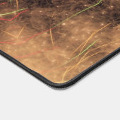 Arrière - plan noir kaléidoscope à fond orange (Coin)