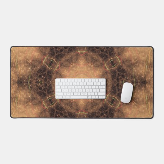 Arrière - plan noir kaléidoscope à fond orange (Clavier et souris)