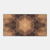 Arrière - plan noir kaléidoscope à fond orange (Recto)