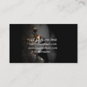 Arrière - plan noir moderne avec Carte de visite H (Dos)