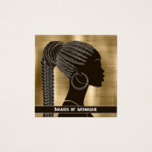 Arrière - plan or Carte de visite Hair Braider (Devant)