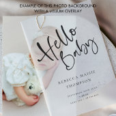 Arrière - plan photo pour Vellum Faire-part de nai