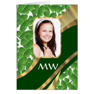 Arrière - plan photo shamrock vert