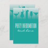 Arrière - plan pour des invitations de cocktail (Devant / Derrière)