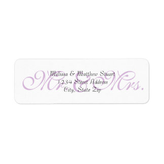 Arrière - plan Purple - Étiquettes d'adresse de re