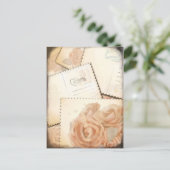 Arrière - plan romantique rétro, carte postale (Debout devant)