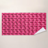 Arrière - plan rose brun. Texture de fils. Nom ver (Serviette de bain)