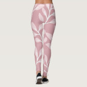 Arrière - plan rose, Leggings floraux (Dos)