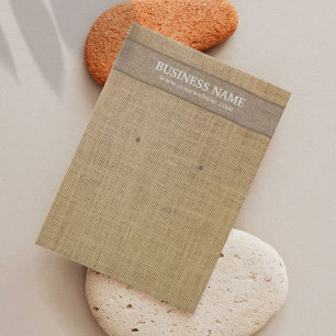 Arrière - plan Rustic Burlap de la carte d'afficha