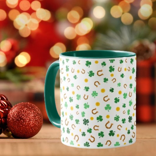 Arrière - plan shamrock café Mug