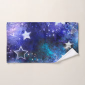 Arrière - plan spatial avec étoiles (Serviette à main)