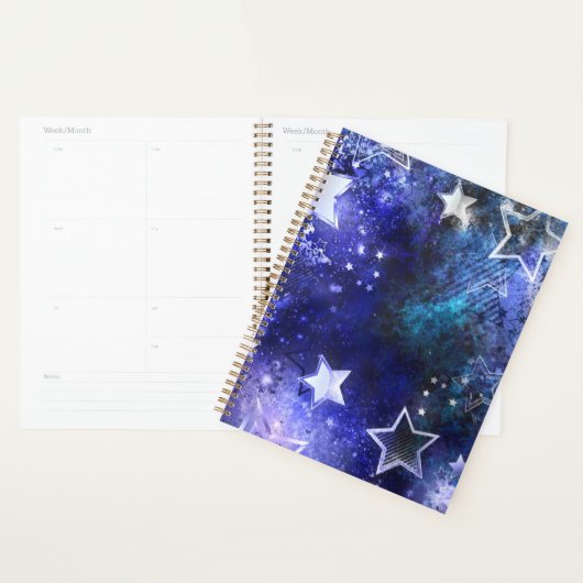 Arrière - plan spatial avec étoiles (Devant avec enveloppe)