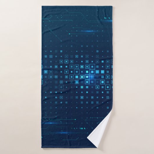 arrière - plan technologique Abstrait. Innovation (Serviette de bain)