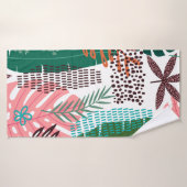 Arrière - plan tropical motif sans couture avec Mo (Serviette de bain)