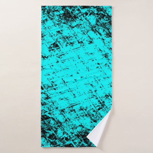 Arrière - plan turquoise grunge couleur. Elément d (Serviette de bain)