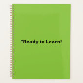 Arrière-plan vert citron plat – Texture scolaire (Devant)