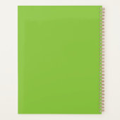 Arrière-plan vert citron plat – Texture scolaire (Dos)