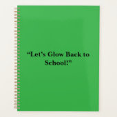 Arrière-plan vert néon plat - Texture scolaire (Devant)