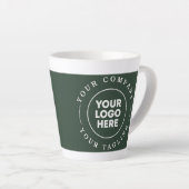 arrière - plan vert votre logo ici mug (Angle droit)