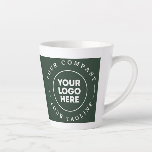 arrière - plan vert votre logo ici mug (Droite)